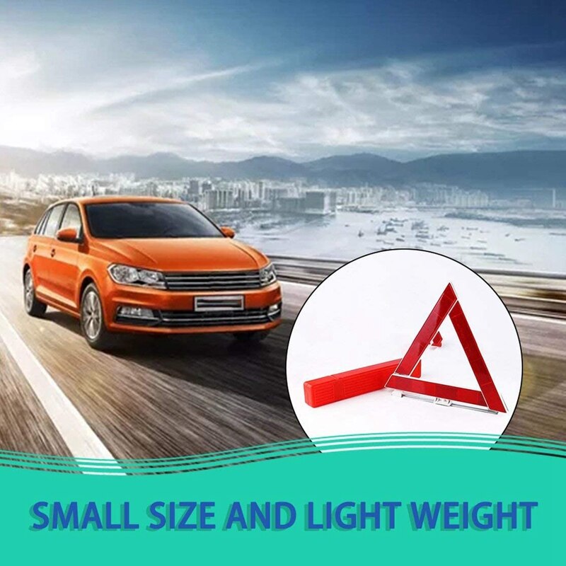 Car Vehicle Emergency Breakdown Warning Sign Triangular Reflective Road Safety Foldable Reflective Road Safety