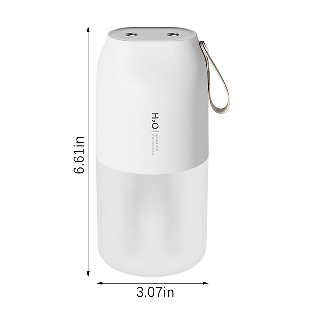 Air Humidifier 300ml 3W Humidifier Wireless Dual Spraying Jet USB Diffuser For Home Office