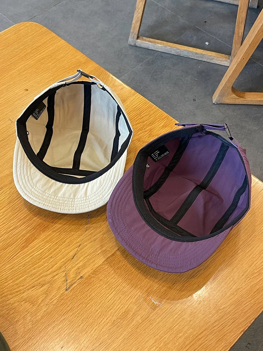 Outdoor Quick-Dry Baseball Cap Women's Japanese Short Brim Baseball Hat Men and Women Street Soft Brim Five-Piece Sun Hat