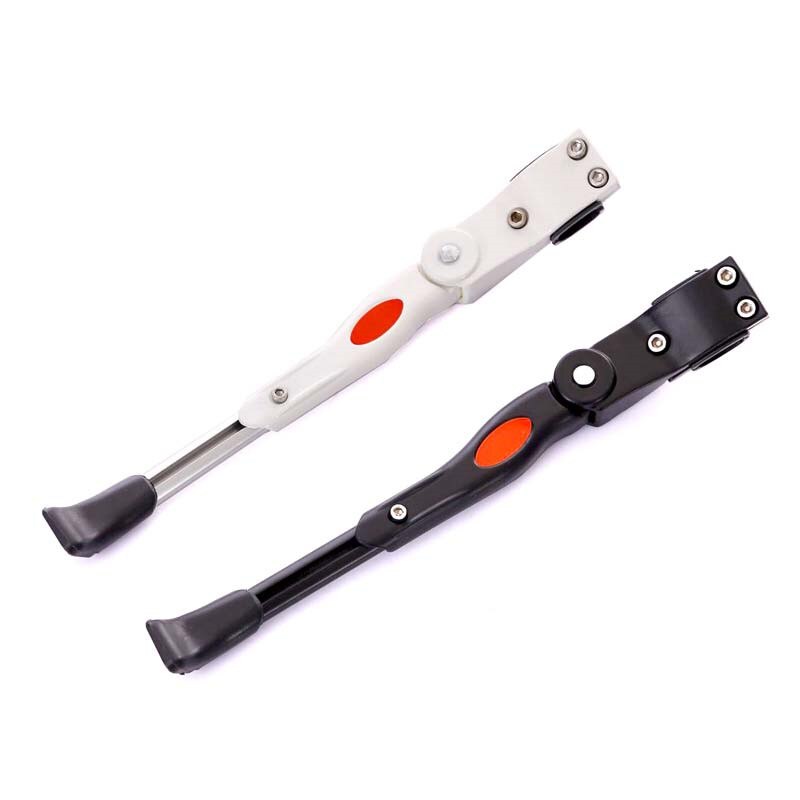 Adjustable Bicycle Kickstand Parking Rack Mountain Bike Support Side Kick Stand Foot Brace MTB Road Bike Holder Cycling Parts: White and Black