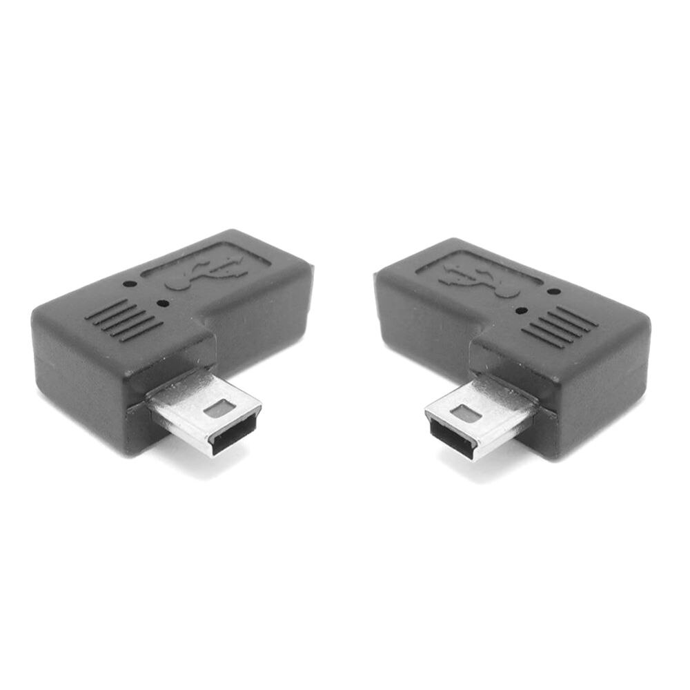 Mini USB elbow male to female 90 degree adapter Left and right angle Mini USB 5pin Extended adapter