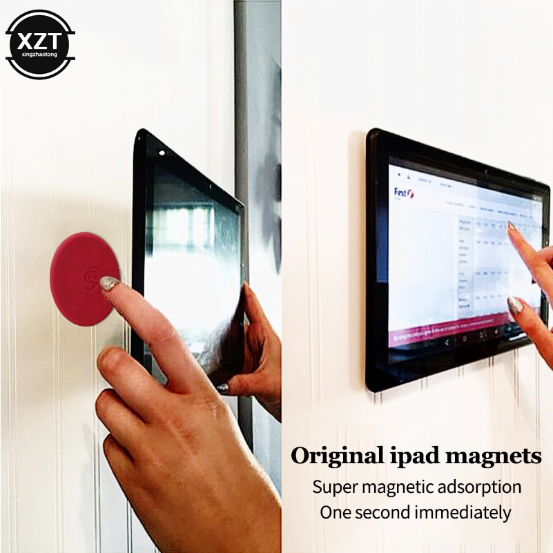 3 Pcs Tablet Wall Mount Magnetic Holder Stand Auto Houder Voor Ipad Magneet Adsorptie Principe Pick & Place Voor Ipad tablet Stand