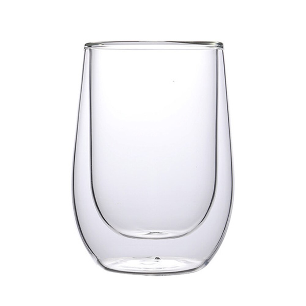 Transparent glas kopp kaffekannor behållare borosilikat färg glas kopp middag: 2