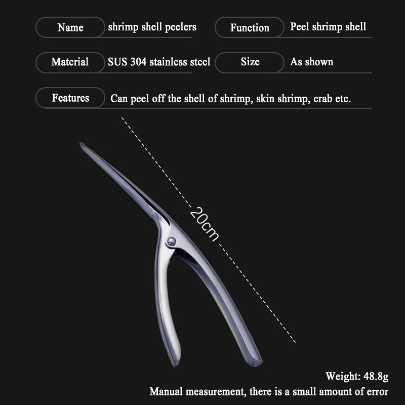 Kitchen 304 Stainless Steel Shrimp Peeler Seafood Shell Peel Deveiner Convenience Shell Remover Gadgets Tools Accessories