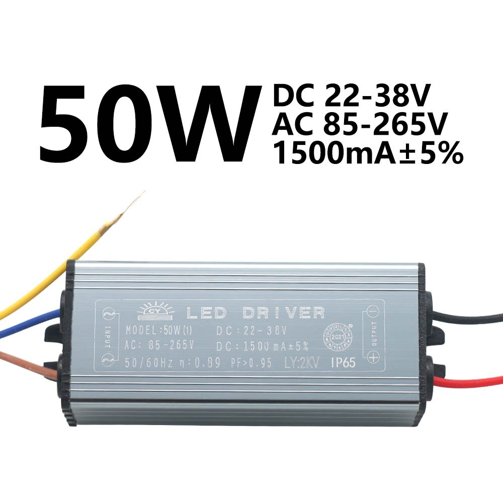 Waterdichte Verlichting Transformers 10W 20W 30W 50W 70W Led Driver Voeding Adapter Voor Strip licht Cctv Camera Billboard Diy: 50W