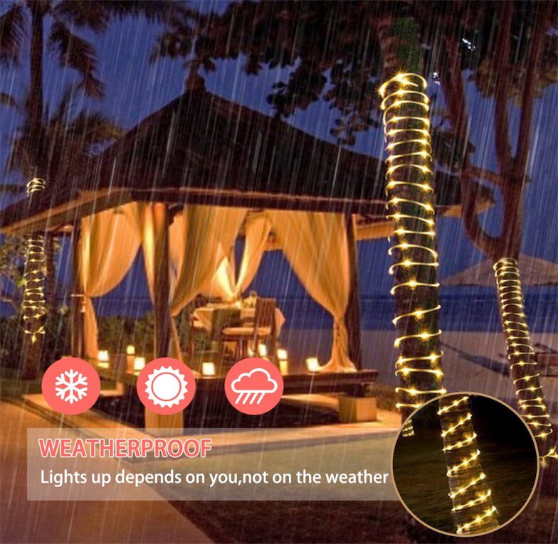 The longest LED Street Garland IP68 Waterproof Neon Sign LED Light Christmas Party Decoration Outdoor Tube Rope Light Led Strip