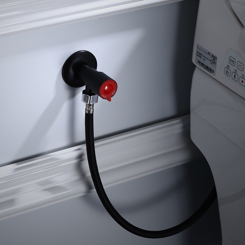 G1 / 2 ''Staal Hoekstopkraan Wc Koper Klep Keuken Tap Driehoek Klep Warm En Koud Hoekstopkraan Wc klep Boiler