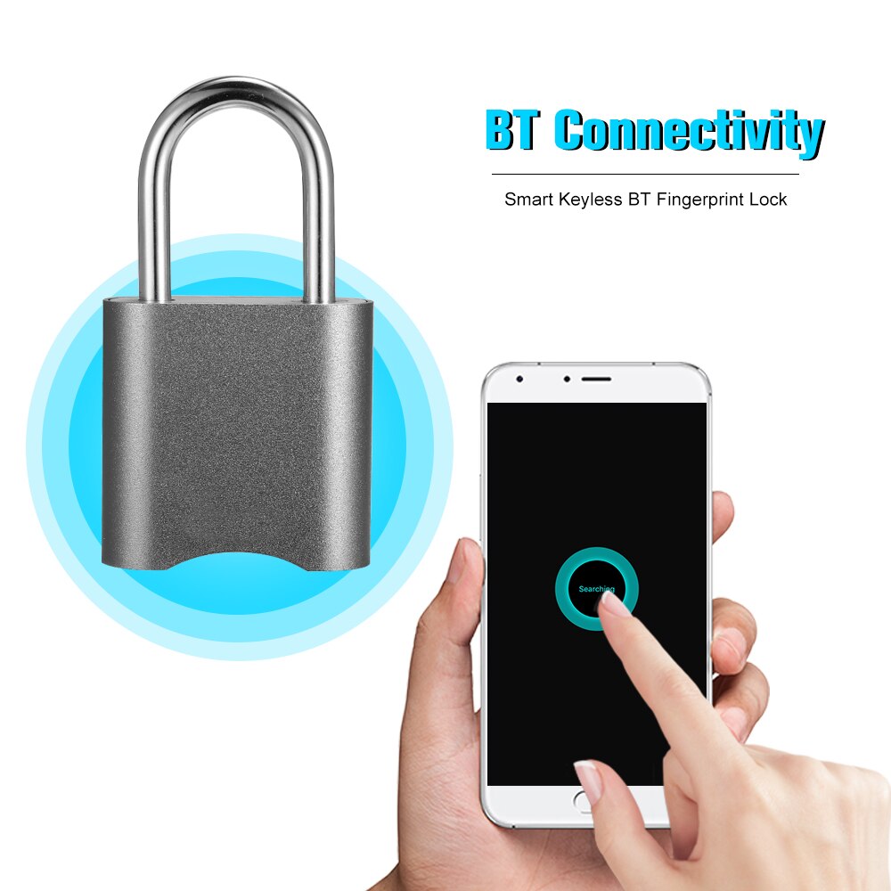 Wireless Lock Smart BT Lock with Phone APP Password/BT Connection Unlock No Keyhole No Keys Safe Lock for Home Security