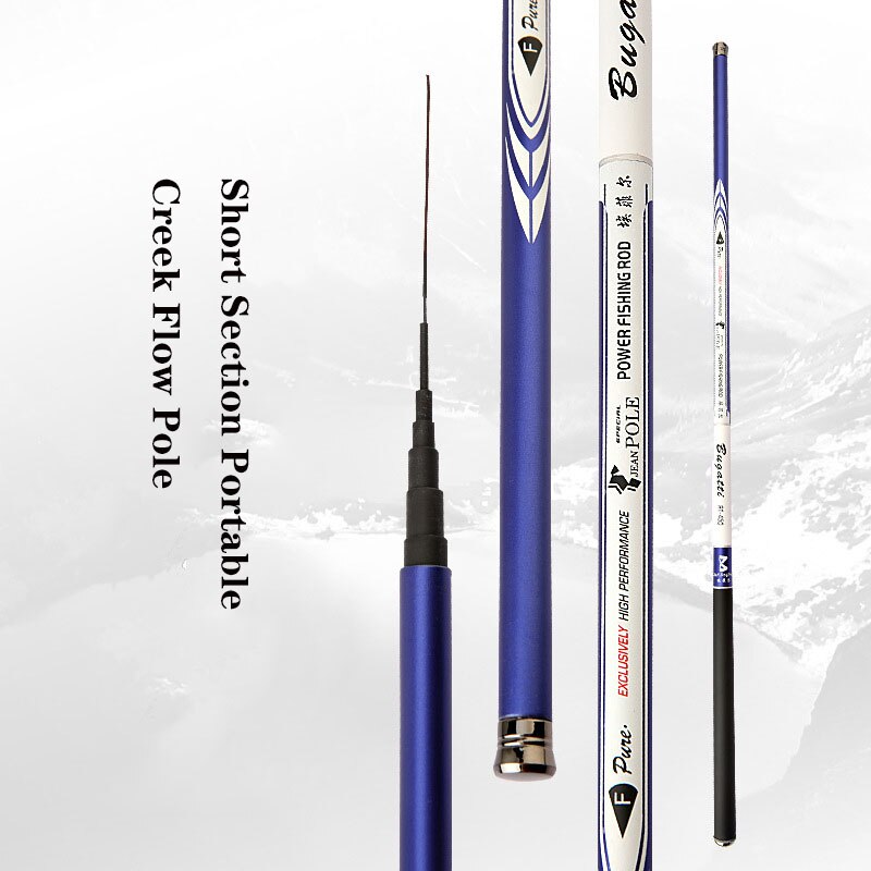 Carbon Telescopic Power Hand Pole Fishing Rod 2.7/3.6/4.5/5.4/6.3/7.2m Travel Ultra Light Carp Fishing Rod Feeder