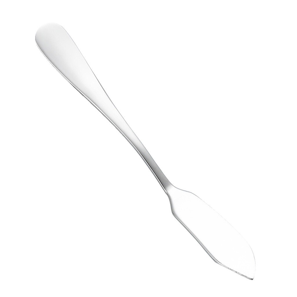 Couteau à beurre en acier inoxydable, meilleur épandeur à beurre facile à étaler, couteaux à confitures au beurre froid et dur, couverts occidentaux, outil de petit déjeuner: silvery