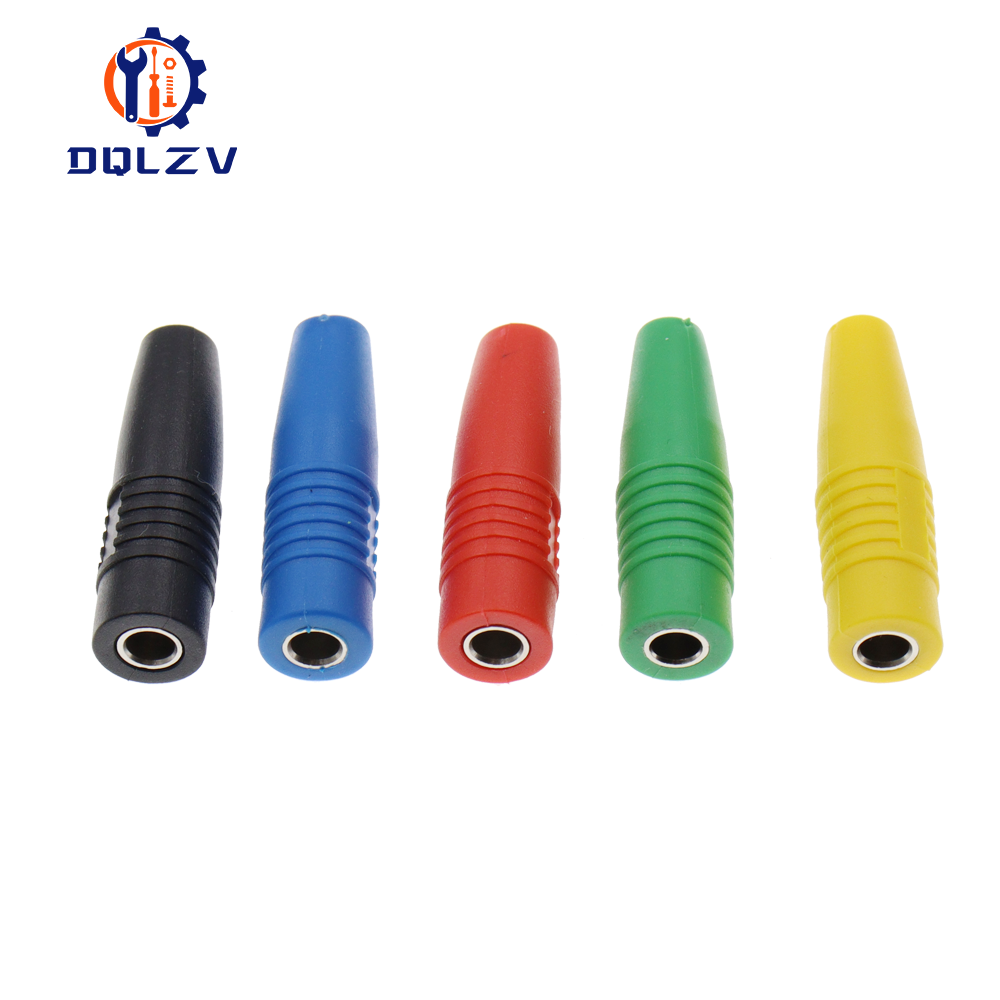 4mm bananenstecker, isolierte buchsen, lötanschluss, messing: Rosa / 10-19 stck.