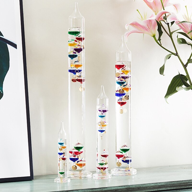 Multi-Farbige Kugeln Galilei Thermometer Schaukel Ball Temperatur Messgerät Dekor