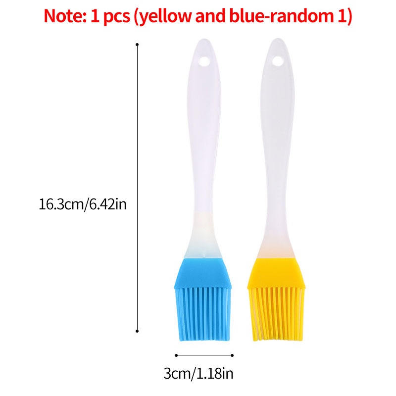 Silicone Oil Brush Small Barbecue Brush Household Kitchen Baking Pancake Oil Brush Tool High Temperature Resistant No Hair: Clear