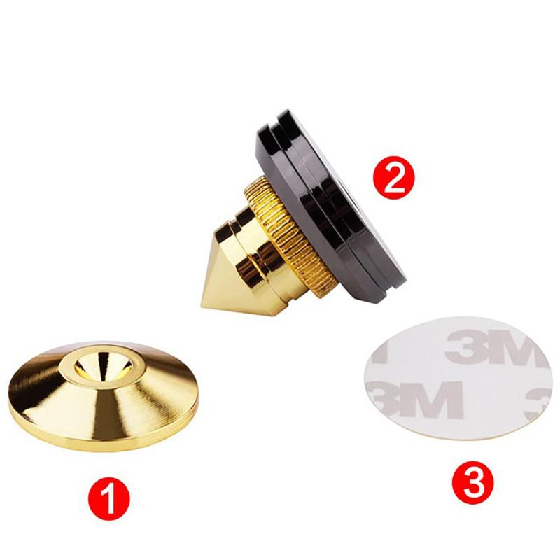 El más 4 unids/set altavoz aislamiento conos de picos pies almohadillas M6 altavoz Spike pies soporte de altavoz ajustable cojín de Base