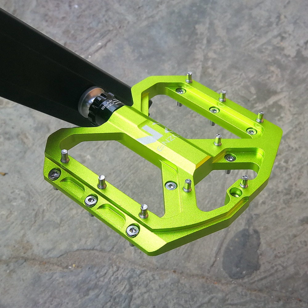 Pédales de vtt 3 roulements antidérapantes en alliage d&#39;aluminium, pièces de bicyclette large Enzo