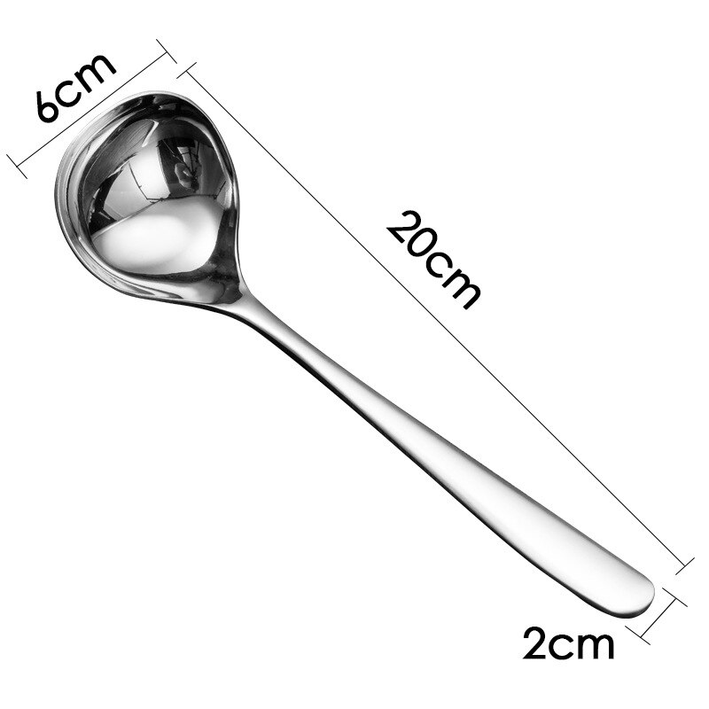 304 stainless steel soup spoon household deepening round spoon porridge spoon hotel pot spoon big head spoon