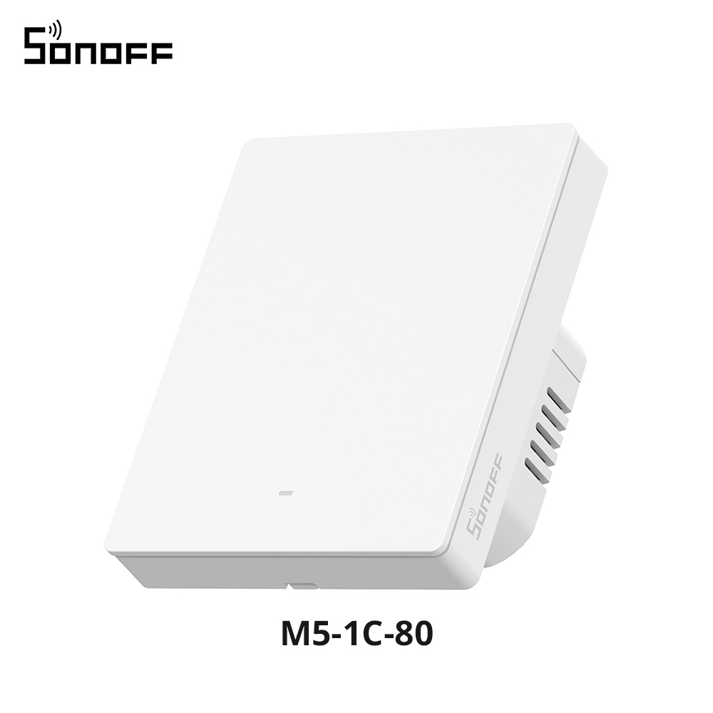 SONOFF M5 Matter interruptor de pared inteligente ESP32 bidireccional eWeLink-conmutador remoto Control de voz funciona con Alexa Google Apple Home Alice: Cromo