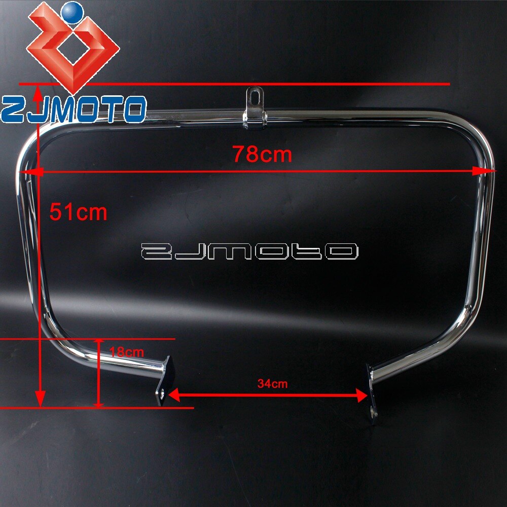 Motorcycle Chrome Engine Guard Protector Highway Crash Bar For Honda Shadow Aero VT750 VT750C VT400 2004