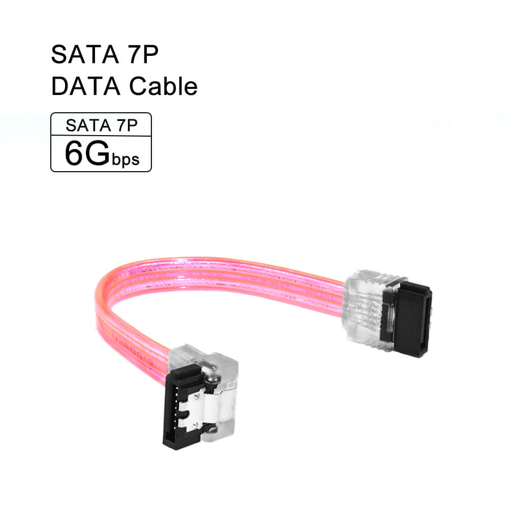 SATA 3.0 III 6 Gb/s 10 cm Harde Schijf Data Seriële ATA Rechte Kabel 26AWG voor HDD SSD snoer lijn 7pin sata kabel 10 CM: Rood