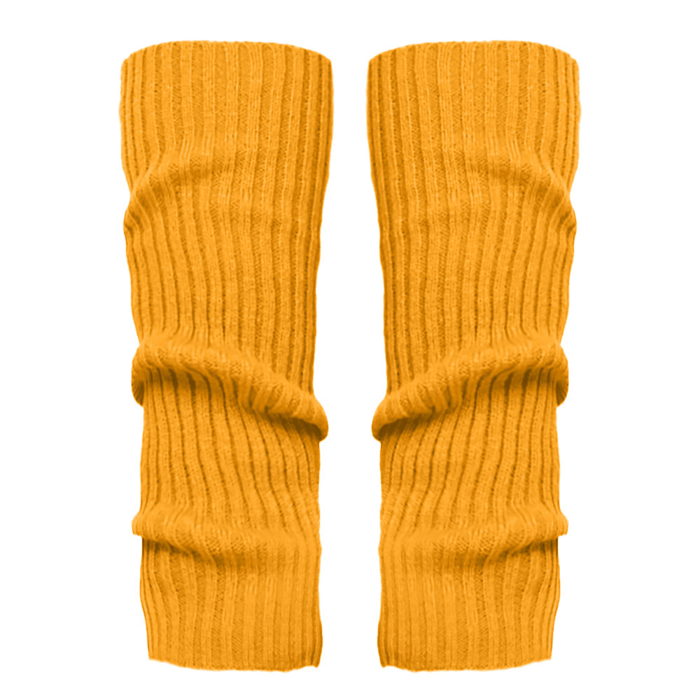 1 paar Mode Dames En Meisjes Beenwarmers Fit Voor Kneepad Sokken Enkel Atumn Winter Warm Bescherming Been Warmer Fpr vrouwen: Yellow 