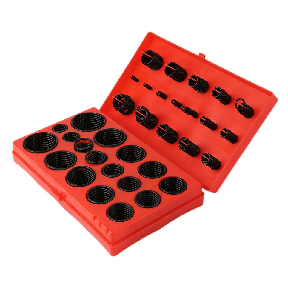 419 Silicon Gaskets Assorted O Ring Rubber Oring Seal R-01 to 32 Kit Set Assortment Set Kit Garage Plumbing With red Case