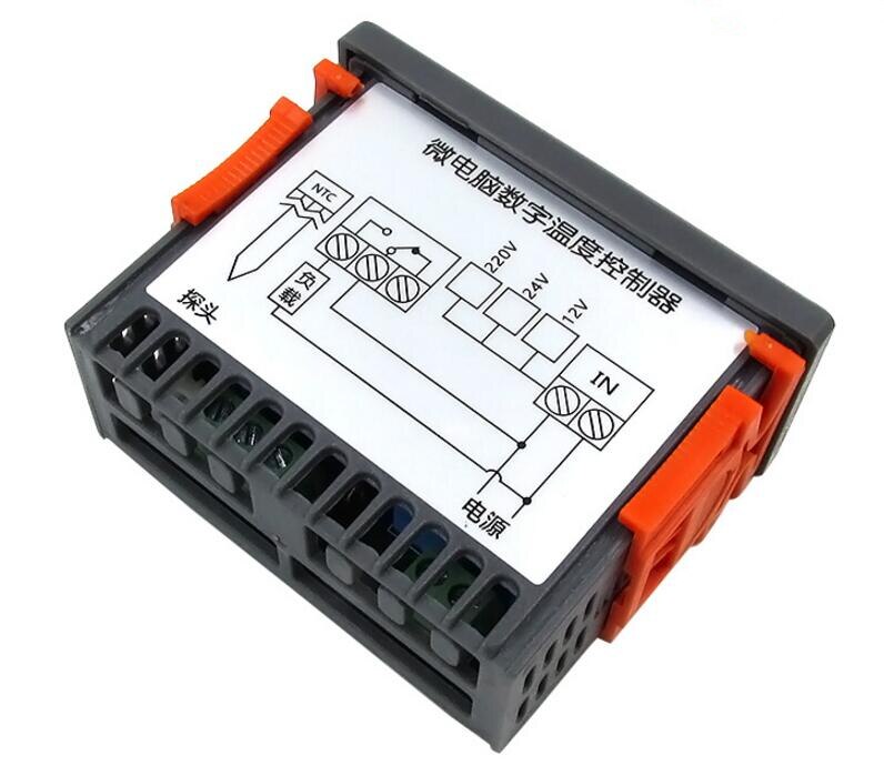 Embedded digital temperature controller 12V 24V 220V cabinet cold storage thermostat temperature controller temperature control