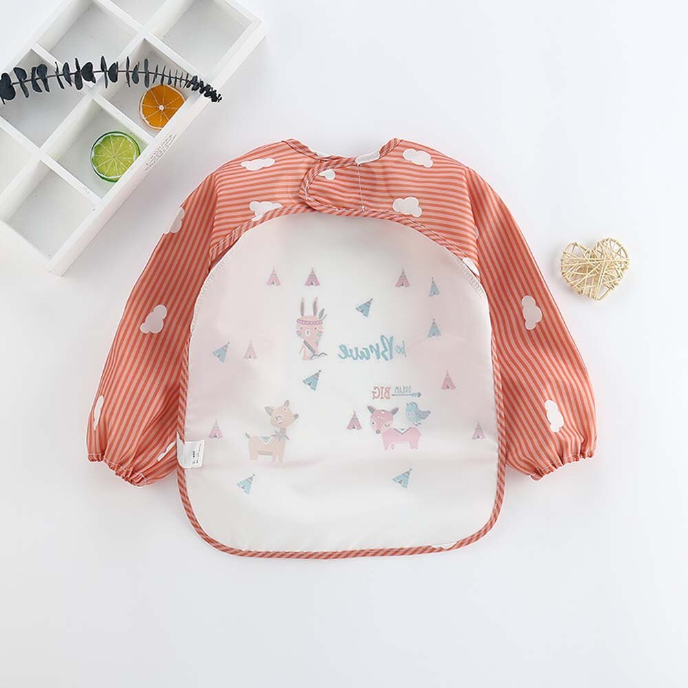 Baby Slabbertjes Lange Mouwen Waterdicht EVA Voeding Smock 1-3 Jaar Cartoon