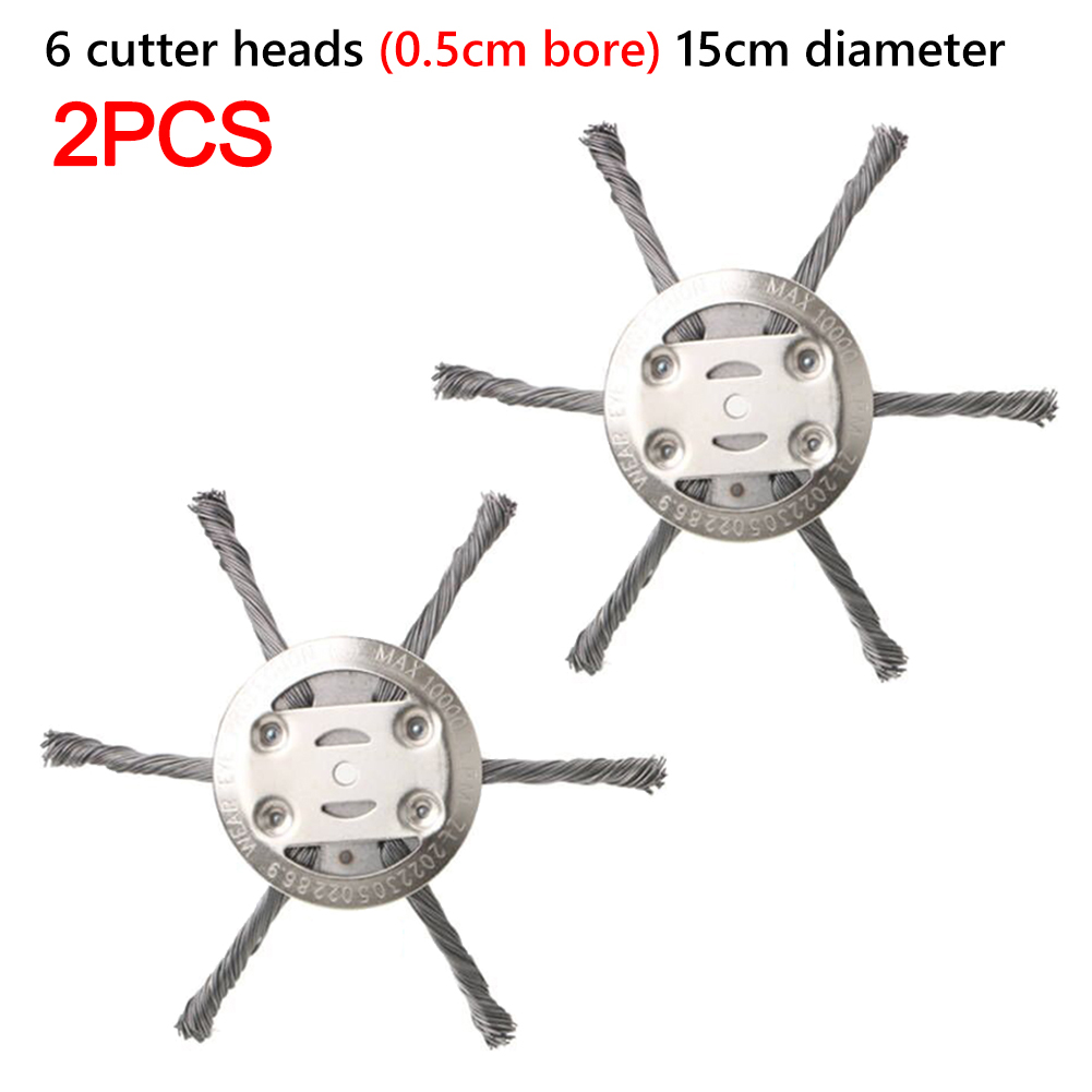 Cabezal de corte de césped resistente al desgaste, disco de deshierbe de alambre de acero anticorrosión, accesorios de cortacésped para césped de acera de patio: Naranja