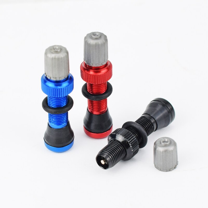 1pc/2pc 40 millimetri MTB Della Bicicletta Schrader Senza telecamera D'aria Valvola per montagna bicicletta Valvola della Rotella del Cerchio Senza telecamera D'aria del Pneumatico valvola del pneumatico Della Bicicletta Accessori