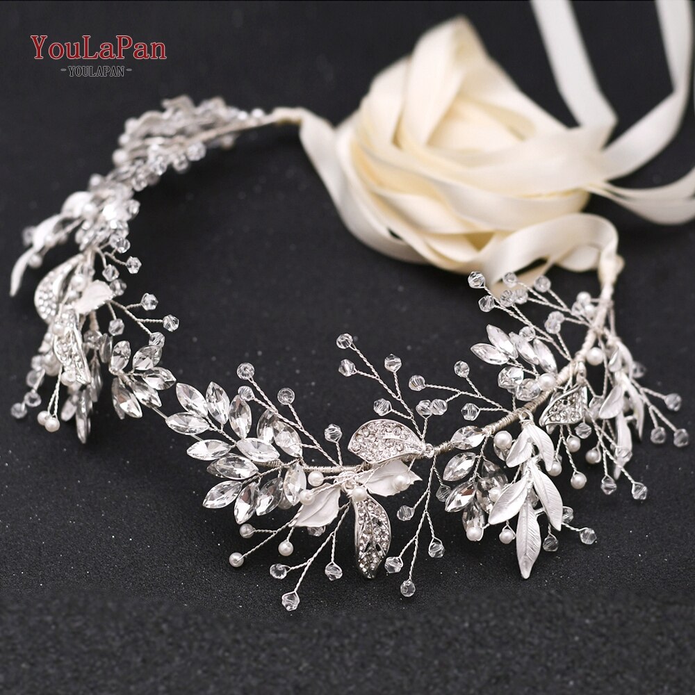 YouLaPan SH272 Braut Gürtel mit Strass Hochzeit Gürtel für Braut Kleid Gürtel Hochzeit Kleid Schärpe Elfenbein Taille Metall Gürtel