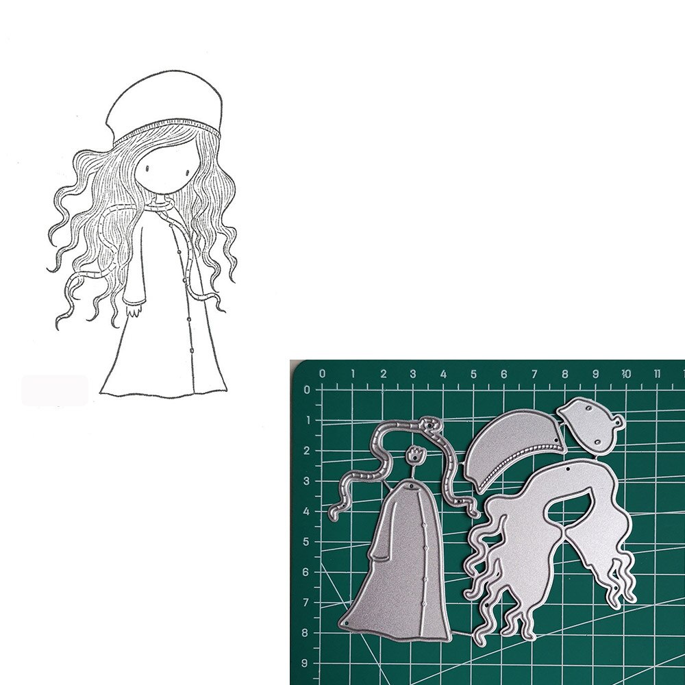 Craft Paper Dies Cut For Card Making Spain Girl Doll Diy Scrapbooking Dies Metal Embossing Nouveau Arrivage 30: 49
