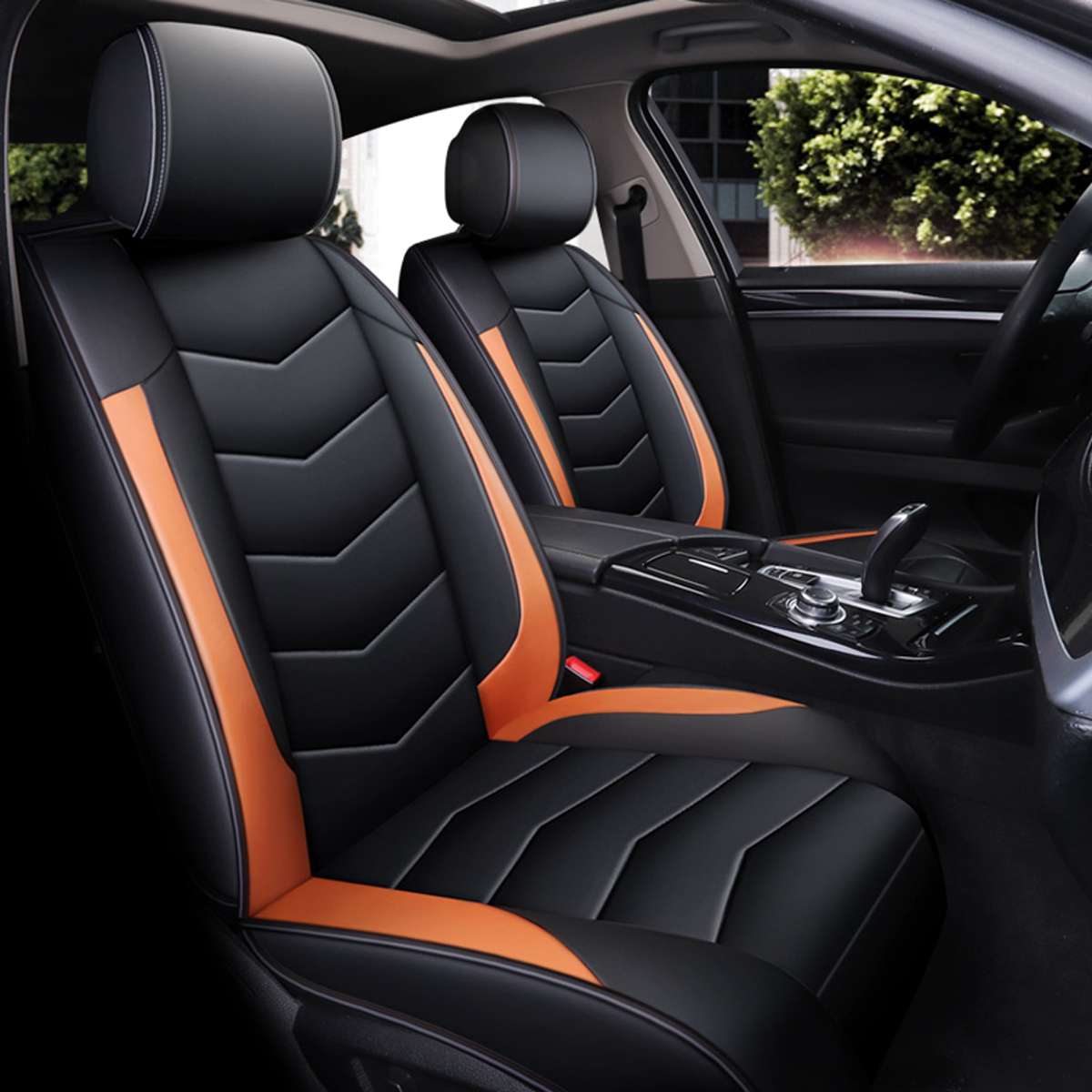 Universele Pu Lederen Auto Seat Cover Voor Bmw Voor Peugeot Auto Accessoires Voorstoel Protector Voor Voertuig Seat Auto- styling