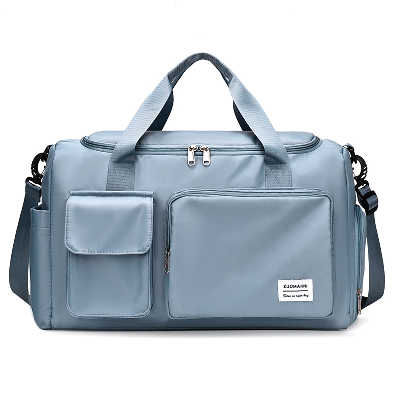 Handbagage Reistas Weekender-plunjezakken met grote capaciteit en schoenencompartiment Sport-fitnesstassen voor dames 2024: Sky Blue