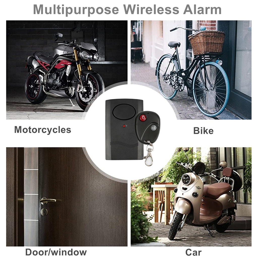 120dB 9V Motorfiets Draadloze Bluetooth-Compatibele Afstandsbediening Motor Moto Scooter Anti-Diefstal Beveiliging Alarm Auto Deur Raam accessorie