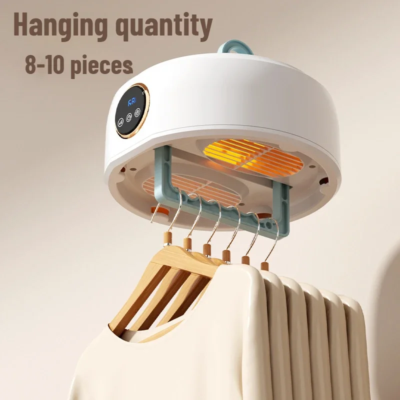 Sammenleggbar tørketrommel liten tørketrommel husholdningstørking av klær liten dynevarmer skoplugg utvalg eu/us/uk: Militærgrønn