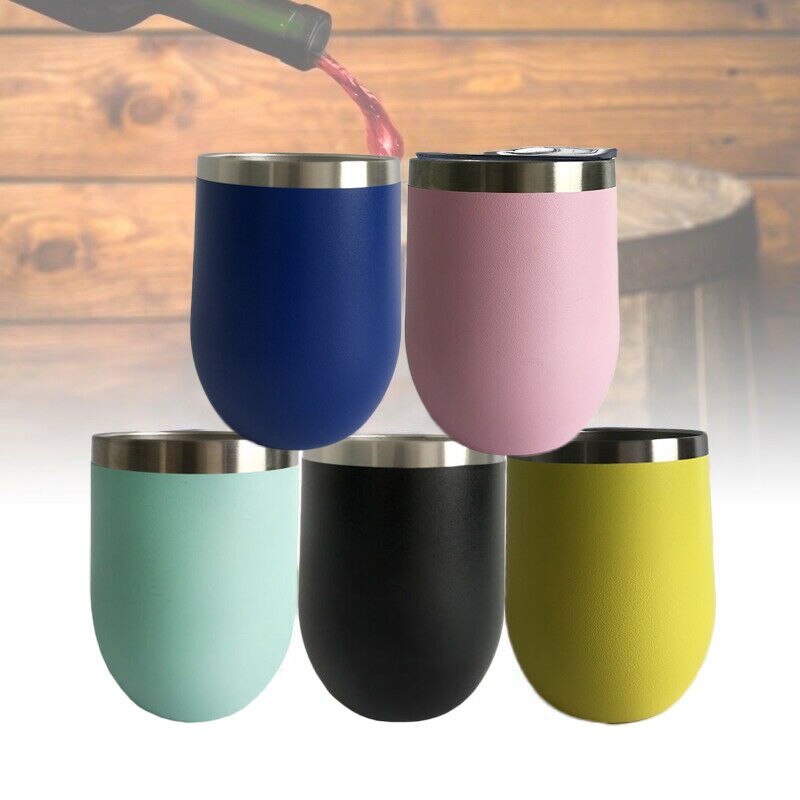 12 unzen Ei Cocktail Becher Wein Tasse Edelstahl Metall Becher Becher Heißer