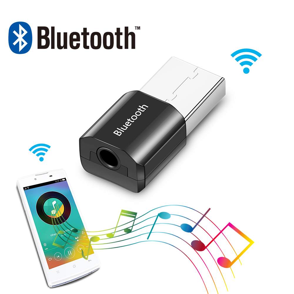 USB Bluetooth Stick Externe Bluetooth Adapter Bluetooth Converter Audio Ontvanger 2.4GHZ USB2.0 20 Meter 10MBPS Transmissie