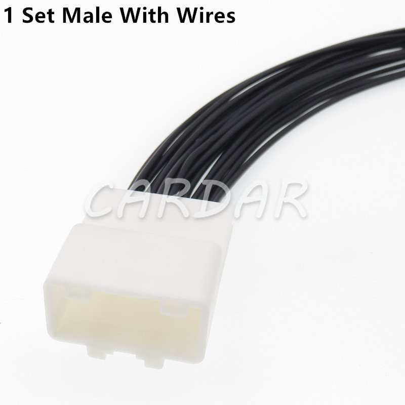 1 Set 18 Pin 90980-12412 90980-12411 Car Electrical Connector Automotive Socket With Terminal: Brown