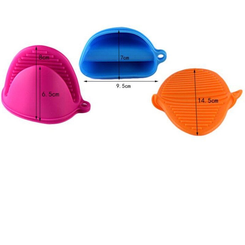 Guantes de silicona de 4 colores para cocinar, para el horno, con aislamiento térmico, antideslizantes, para microondas, soporte para olla, utensilios de cocina