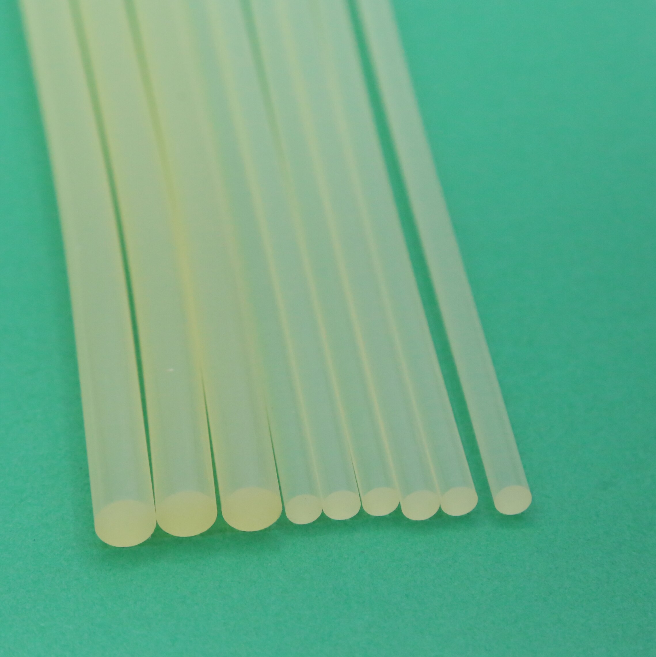 AGORA Barra de silicona pegamento 7mm x 19cm,1.08cm x 19cm traslúcido para manualidades DIY accesorio de reparación