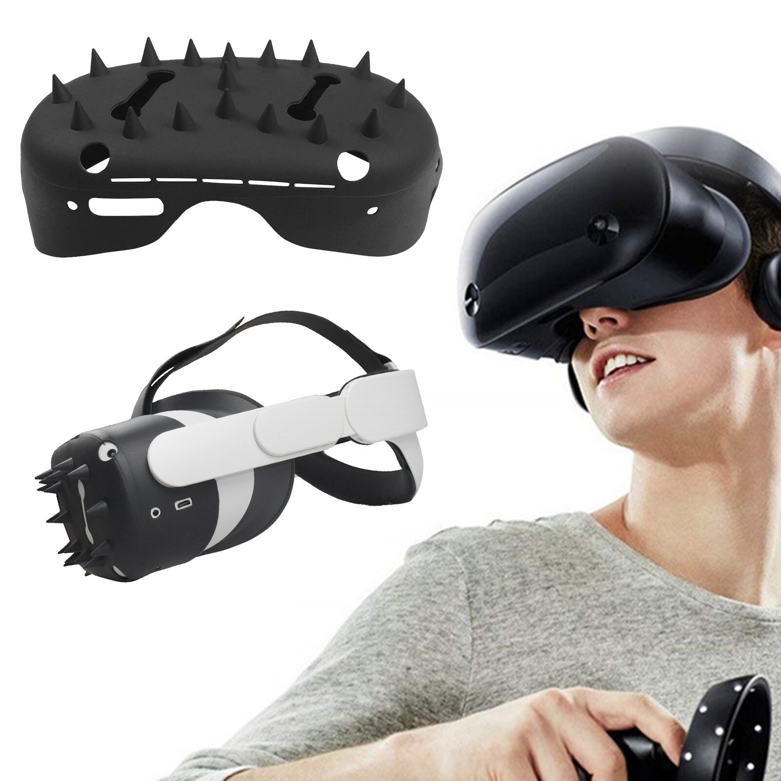 Anti-Kras Siliconen Case Vr Bescherming Cover Voor Oculus Quest 2 Shell Cap Protector Voor Oculus Quest2 Vr Accessoires