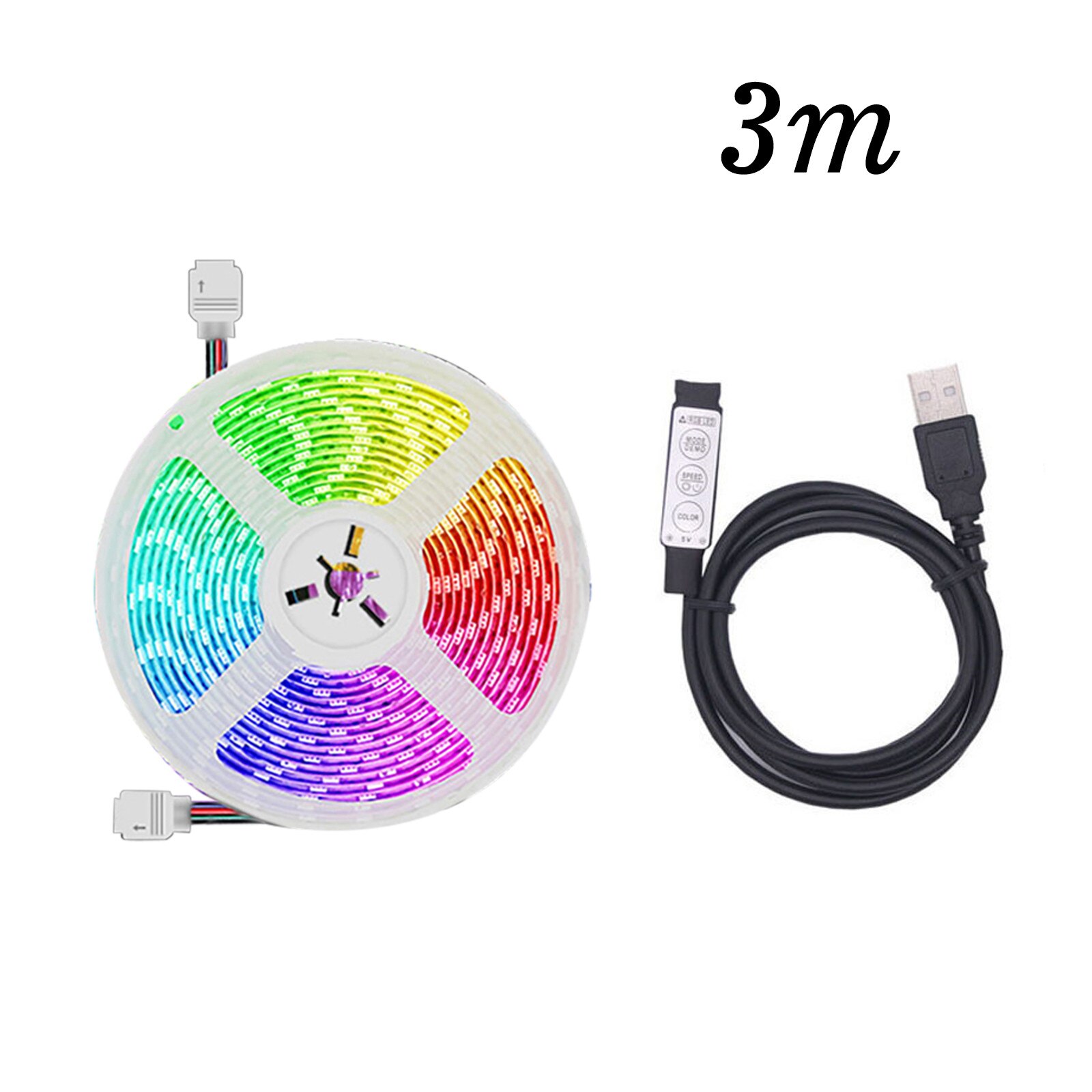 Usb 5050 Flexibele Rgb Led Strip Verlichting Muziek Waterdichte Rgb Led Light Kleur Veranderende Lichtslang