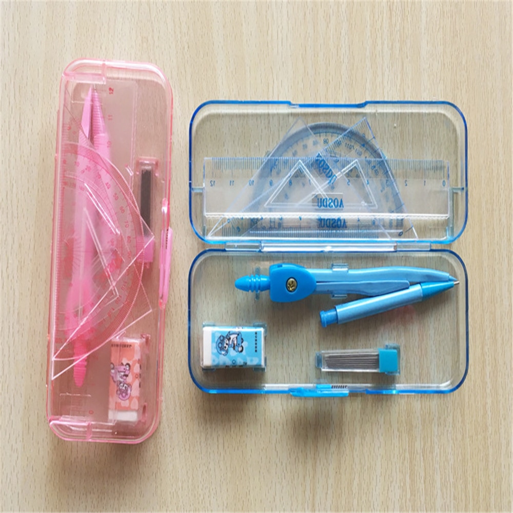 2 Set Drawing Compasses Math Compasses Set Geometry Rulers for Drawing Scribing Drafting Tools Students Stationery