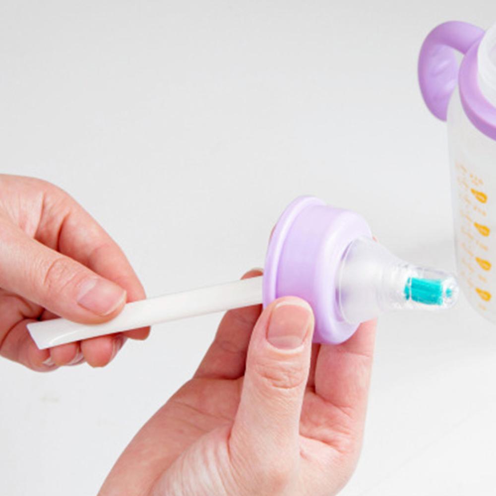 2 pçs/set Estreito Punho Longo Escova de Limpeza Portátil Tampa do Frasco De Leite Do Bebê Escova Escovas De Limpeza Lacuna Lacuna Bebê Casa Abastecimento