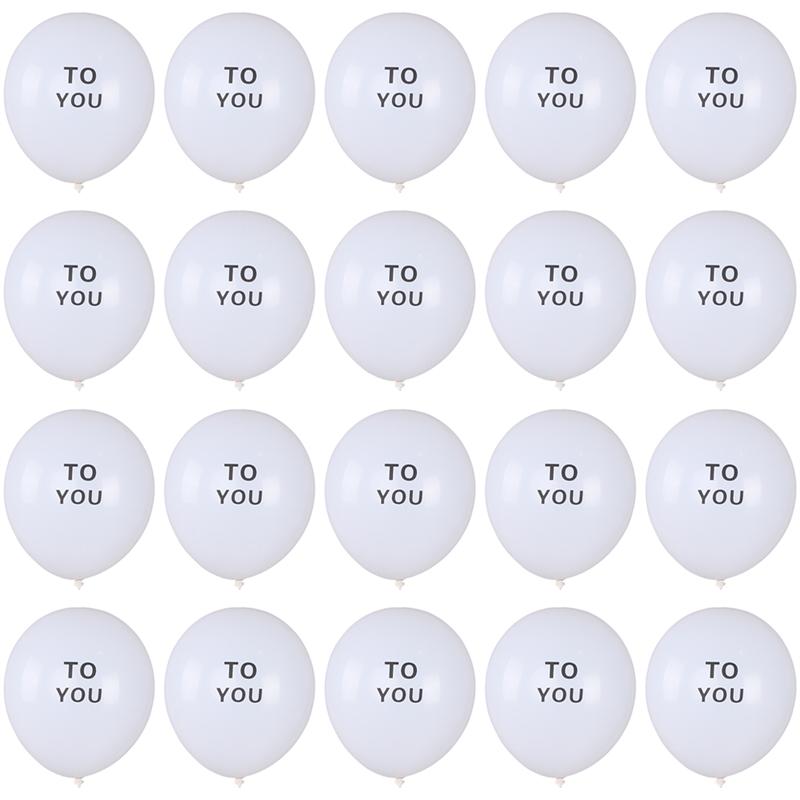 100pcs 12 Inch Birthday Balloons HAPPY BIRTH DAY TO YOU Letter Printing Balloons Latex Balloons: Red