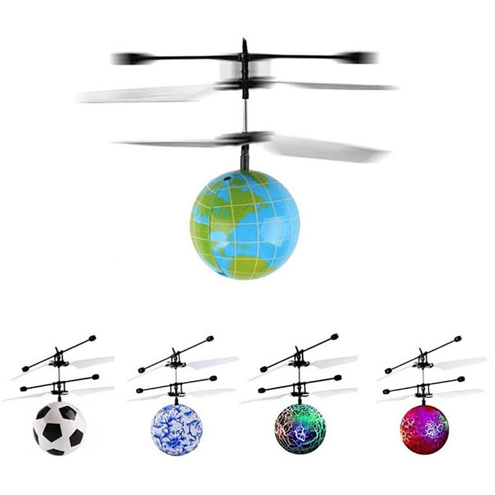 Grappige Led Verlichting Obstakel Sensor Vliegende Bal Helikopter Speelgoed Voor Kids Kinderen