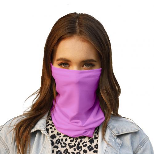 Schal Sommer 1 + 2 stücke draussen Radfahren Anti UV Staub Bandana Gesicht Abdeckung Hals Gamasche Schal mit Filter Frauen: LILA