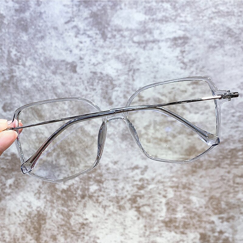 Anti Blue Light Anti Blocking Filter Glasses Women Mens Computer Goggles Retro Metal Transparent UV400 Eyewear