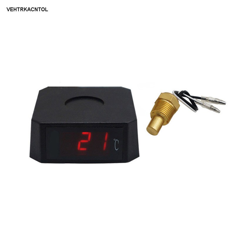 Universele 12V 24V Auto Vrachtwagen Water Temperatuurmeter Meter + Temperatuur Sensor