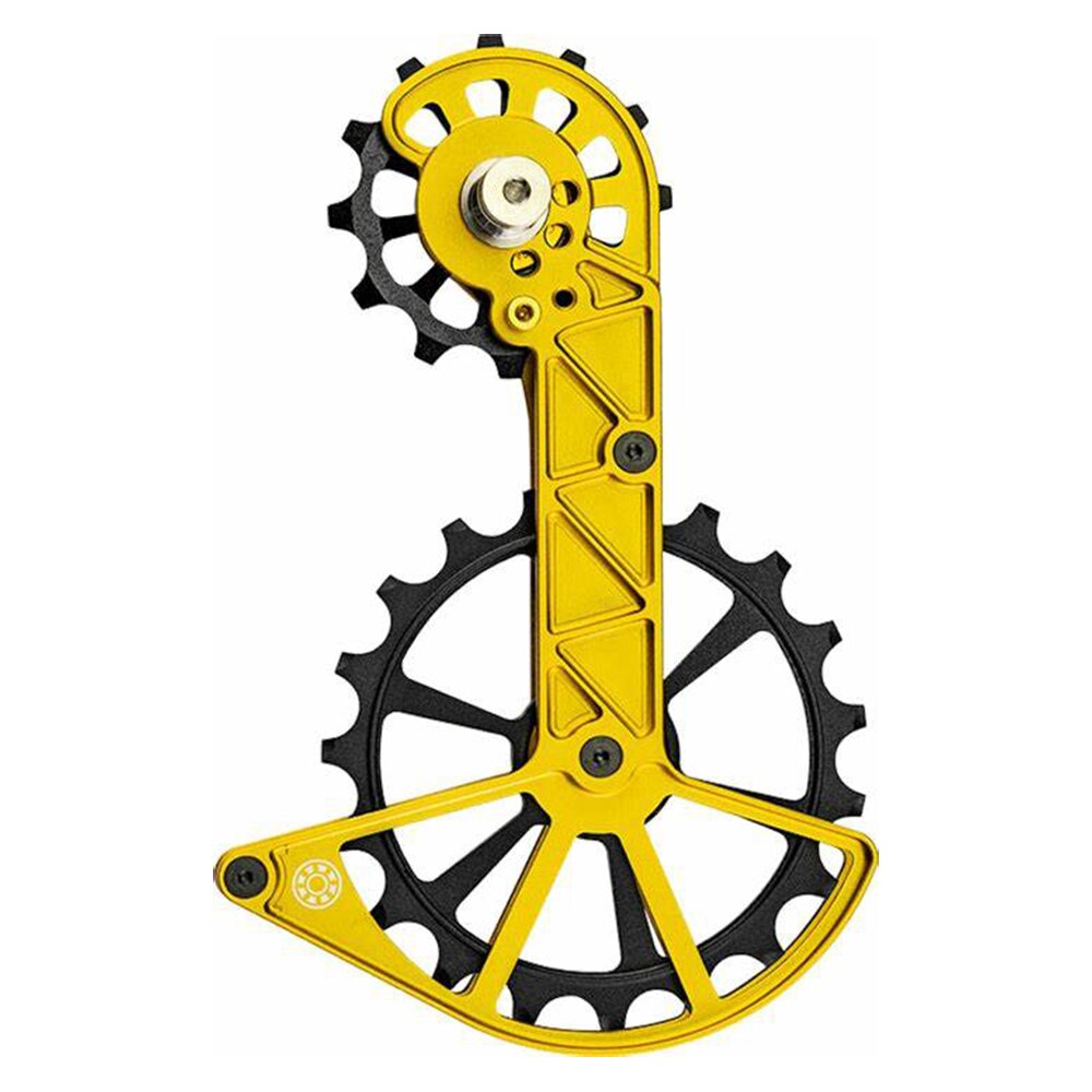 Kogel Kolossos Derailleur Pulley Wheel OSPW Oversized Ceramic Bearing 82g for R9100/9150 and R8000 SS/R8050 SS Made By 7075 CNC: Gold